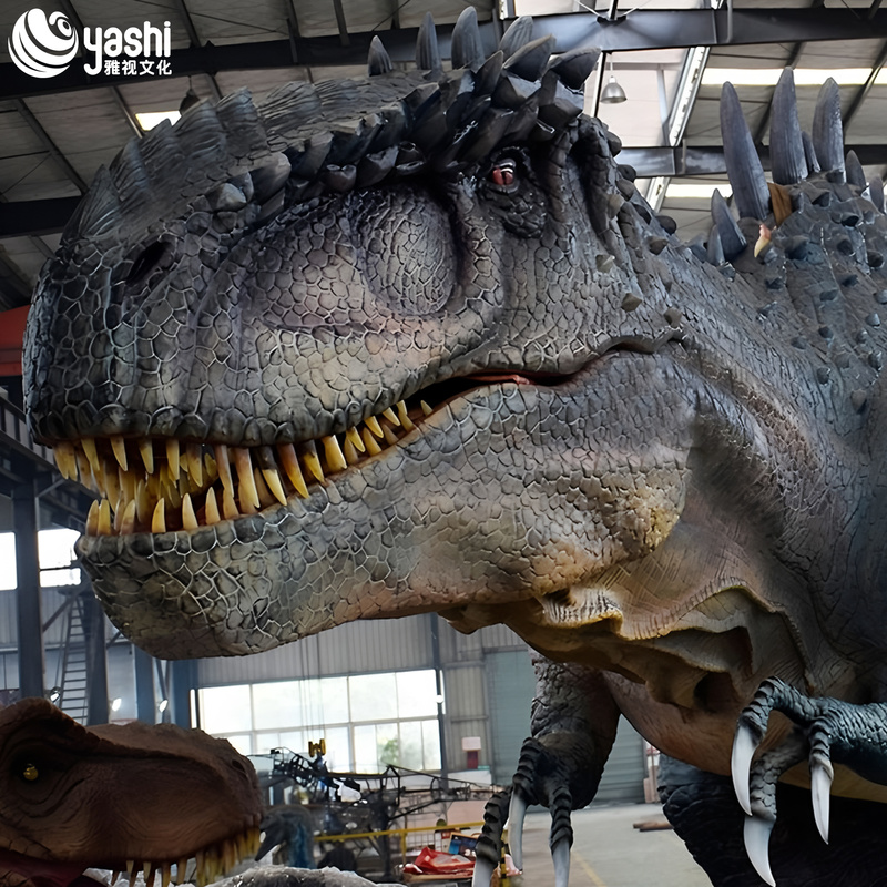 Mô hình khủng long hoạt hình chân thực để trang trí công viên giải trí