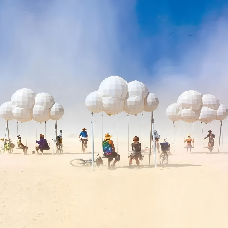 LED Swing Chair for Outdoor Decor & Party Decoration - Waterproof