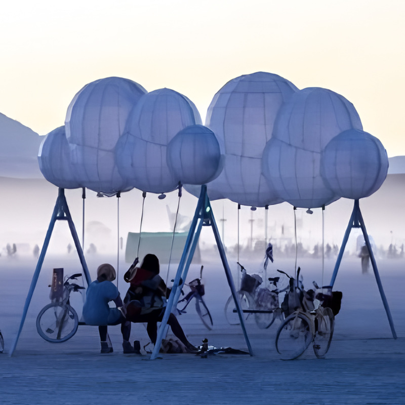 LED Swing Chair for Outdoor Decor & Party Decoration - Waterproof