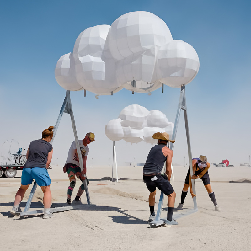 LED Swing Chair for Outdoor Decor & Party Decoration - Waterproof