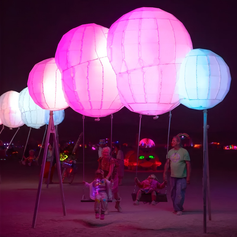 LED Swing Chair for Outdoor Decor & Party Decoration - Waterproof