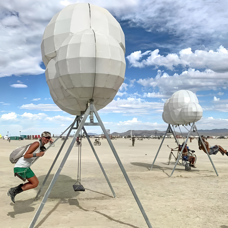 LED Swing Chair for Outdoor Decor & Party Decoration - Waterproof