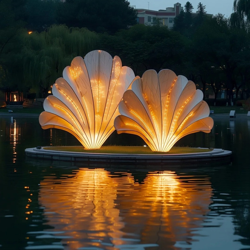 Fast Delivery LED Glowing Shell Lights for Christmas Outdoor Decoration