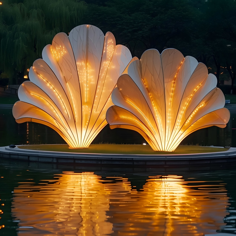 Fast Delivery LED Glowing Shell Lights for Christmas Outdoor Decoration