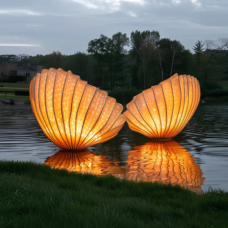 Fast Delivery LED Glowing Shell Lights for Christmas Outdoor Decoration