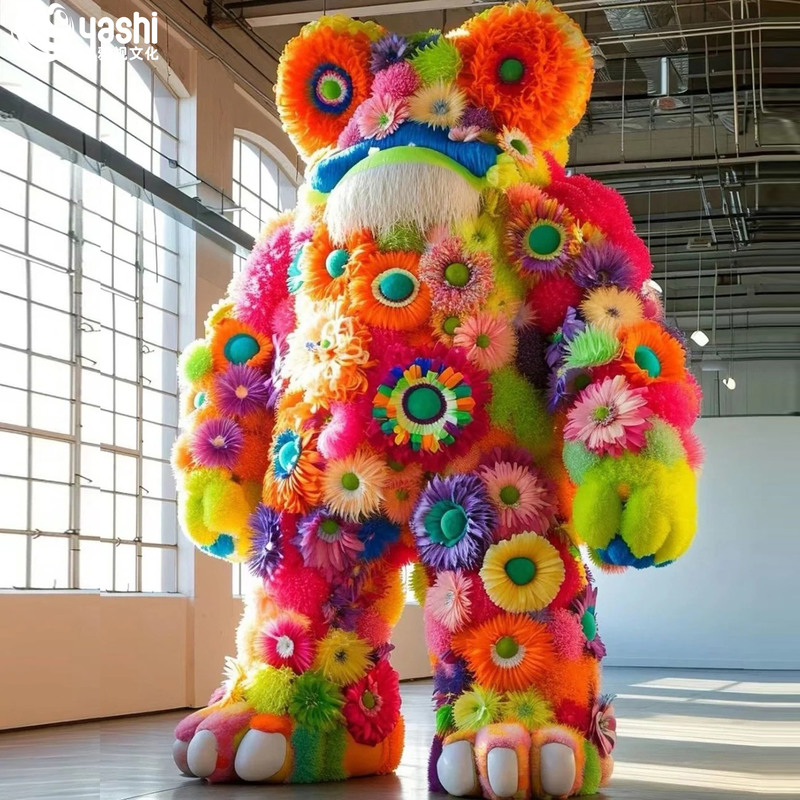 Large 3D Handmade Plush Ornament for Indoor Shopping Center Decor