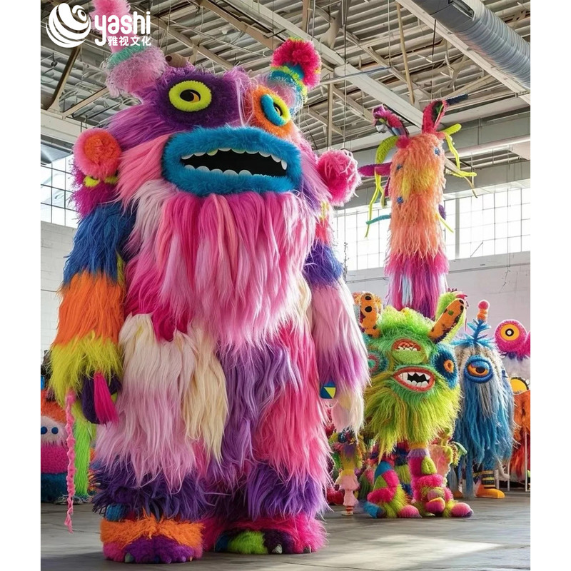 Large 3D Handmade Plush Ornament for Indoor Shopping Center Decor