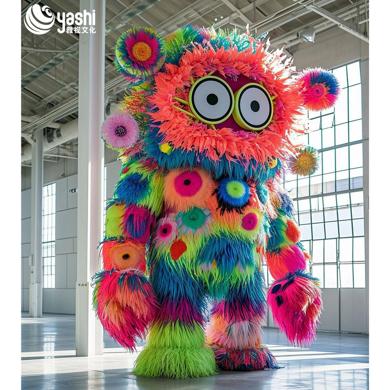 Large 3D Handmade Plush Ornament for Indoor Shopping Center Decor