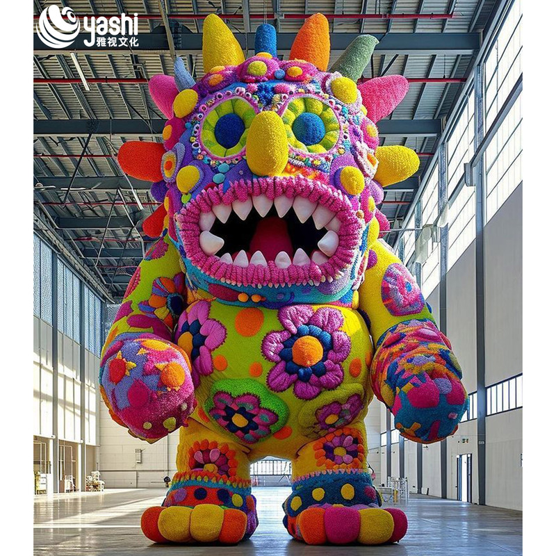 Large 3D Handmade Plush Ornament for Indoor Shopping Center Decor