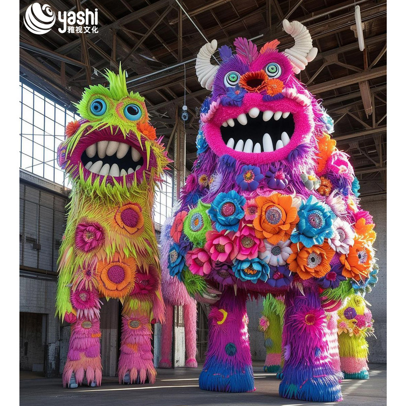 Large 3D Handmade Plush Ornament for Indoor Shopping Center Decor