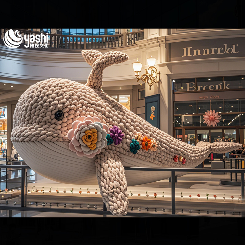 Ornamen Plush Raksasa Lembut Dekorasi Kain Dapat Disesuaikan Untuk Dalam Ruangan