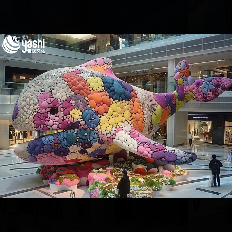 Ornamen Plush Raksasa Lembut Dekorasi Kain Dapat Disesuaikan Untuk Dalam Ruangan