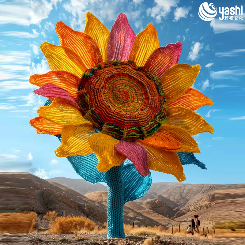 Реалистичные искусственные цветы подсолнуха для украшения сада на открытом воздухе