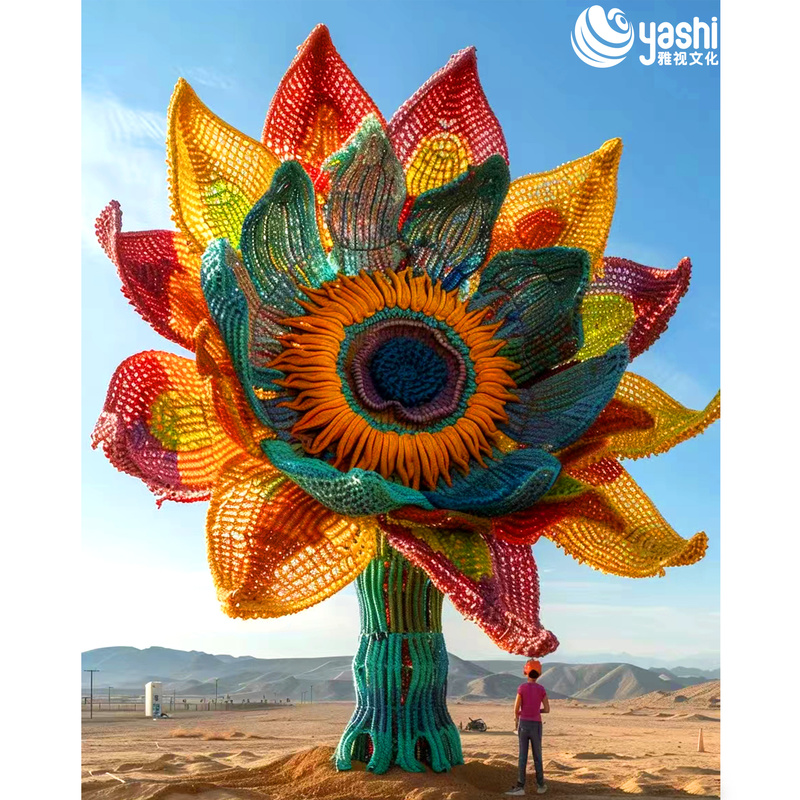 Реалистичные искусственные цветы подсолнуха для украшения сада на открытом воздухе