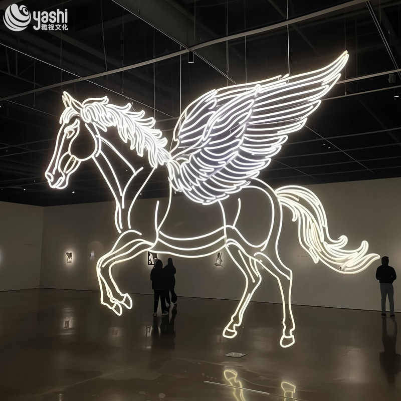 Гирлянда со светодиодными светильниками в форме единорога для украшения вечеринки на открытом воздухе