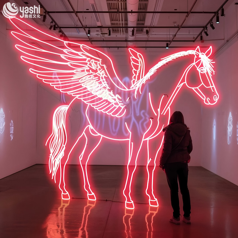 Гирлянда со светодиодными светильниками в форме единорога для украшения вечеринки на открытом воздухе