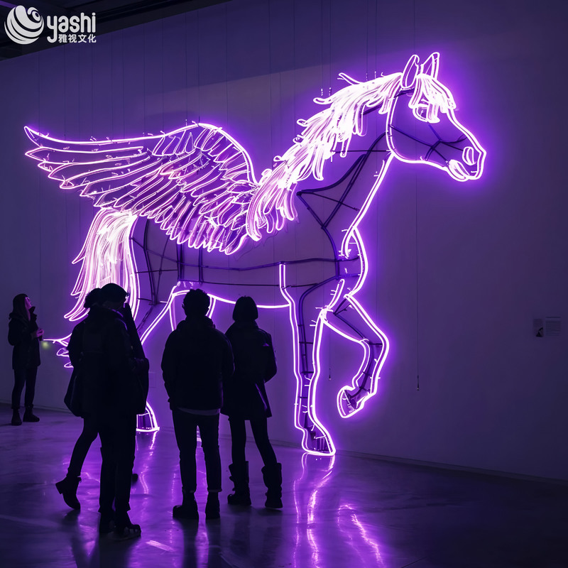 Гирлянда со светодиодными светильниками в форме единорога для украшения вечеринки на открытом воздухе