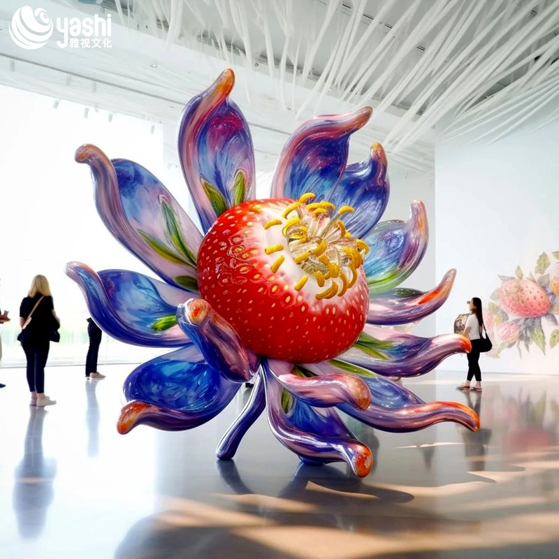 3D-скульптура клубники для наружного отображения