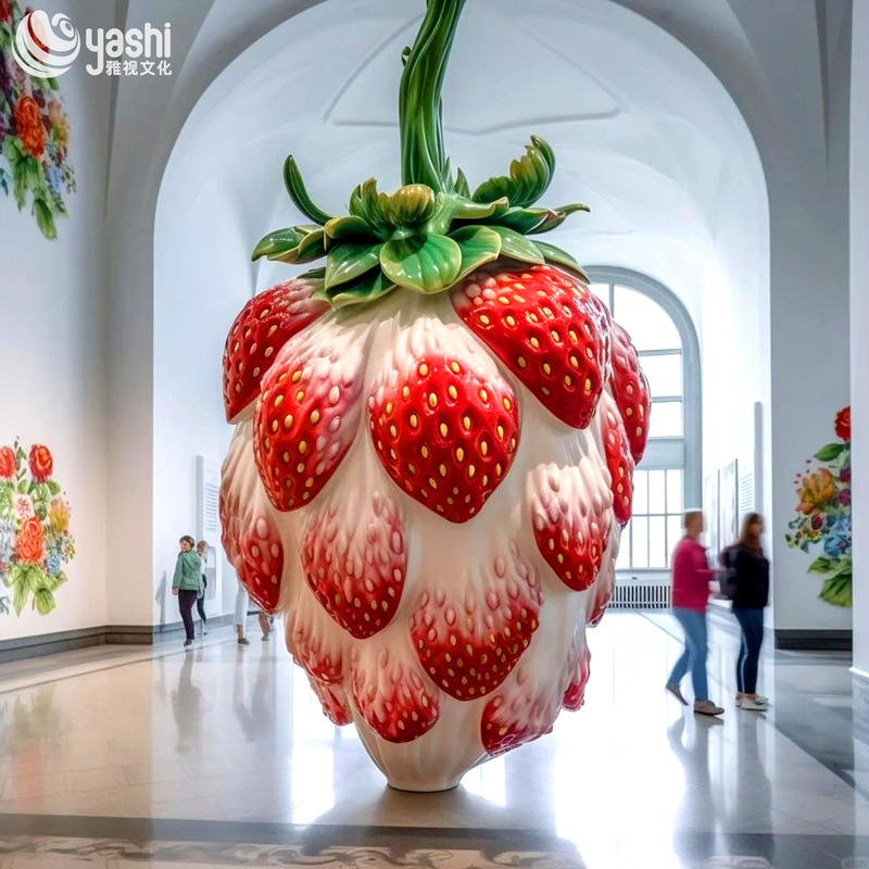 3D-скульптура клубники для наружного отображения