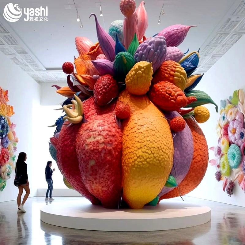 3D-скульптура клубники для наружного отображения