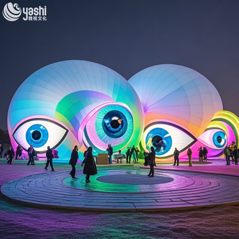 LED Illuminated Irregular Sculptural Decoration Customizable For Outdoor Party