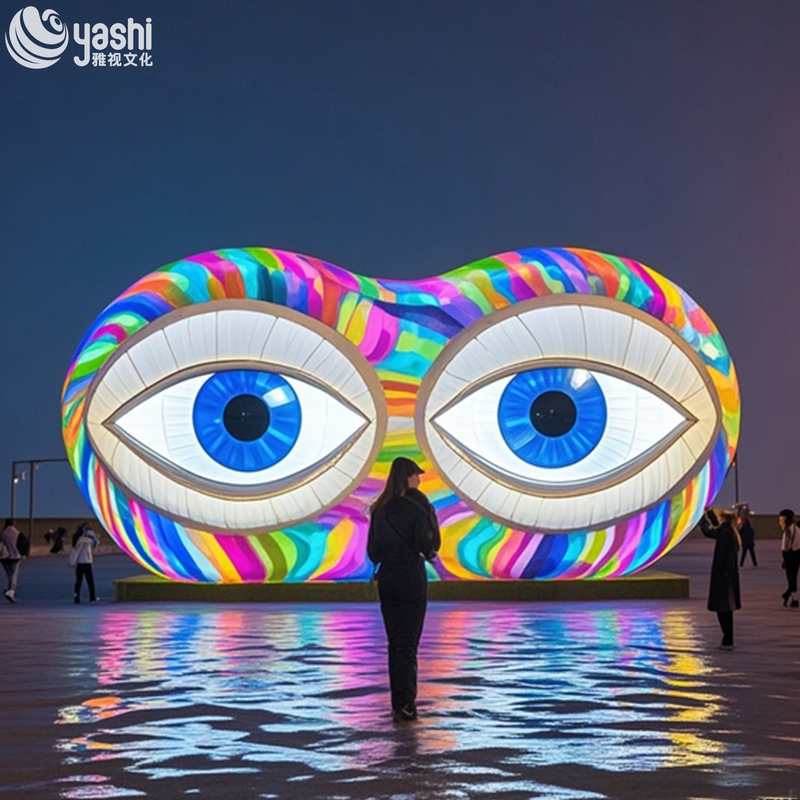 LED Illuminated Irregular Sculptural Decoration Customizable For Outdoor Party