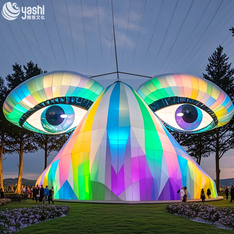 LED Illuminated Irregular Sculptural Decoration Customizable For Outdoor Party