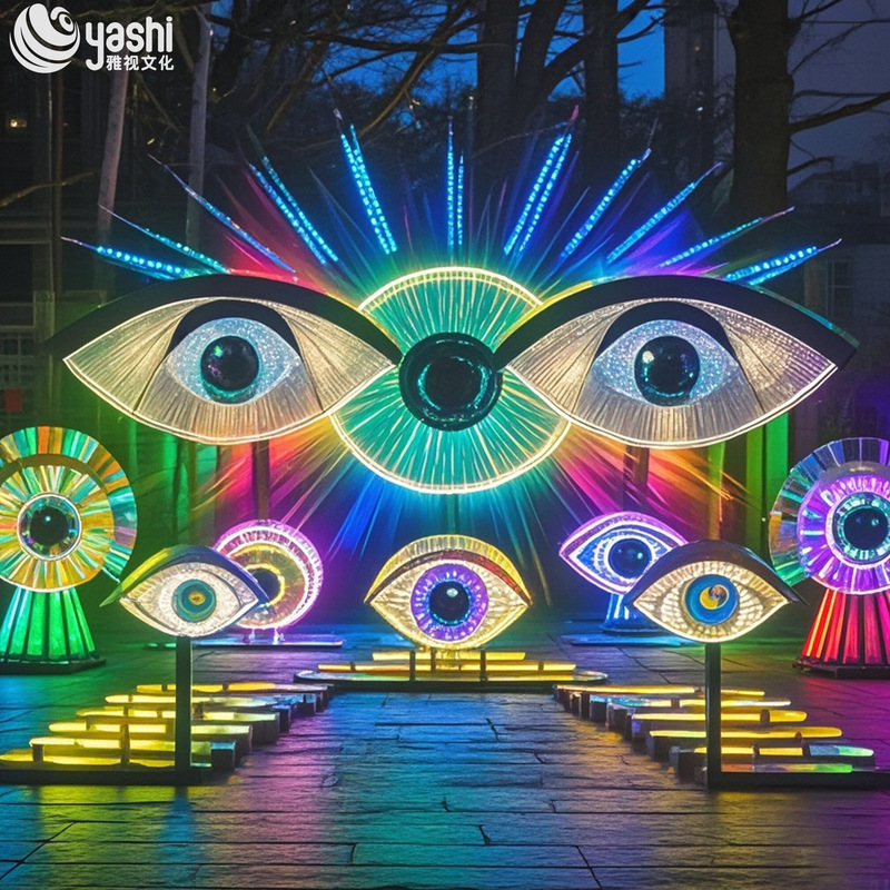 LED Illuminated Irregular Sculptural Decoration Customizable For Outdoor Party