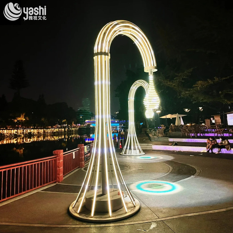 Custom Shaped Outdoor Decorative Lights for Landscaping and Events