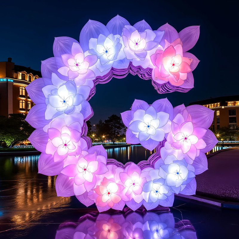 Handmade Alphabet Lanterns for Outdoor Mall Wedding Party Decoration