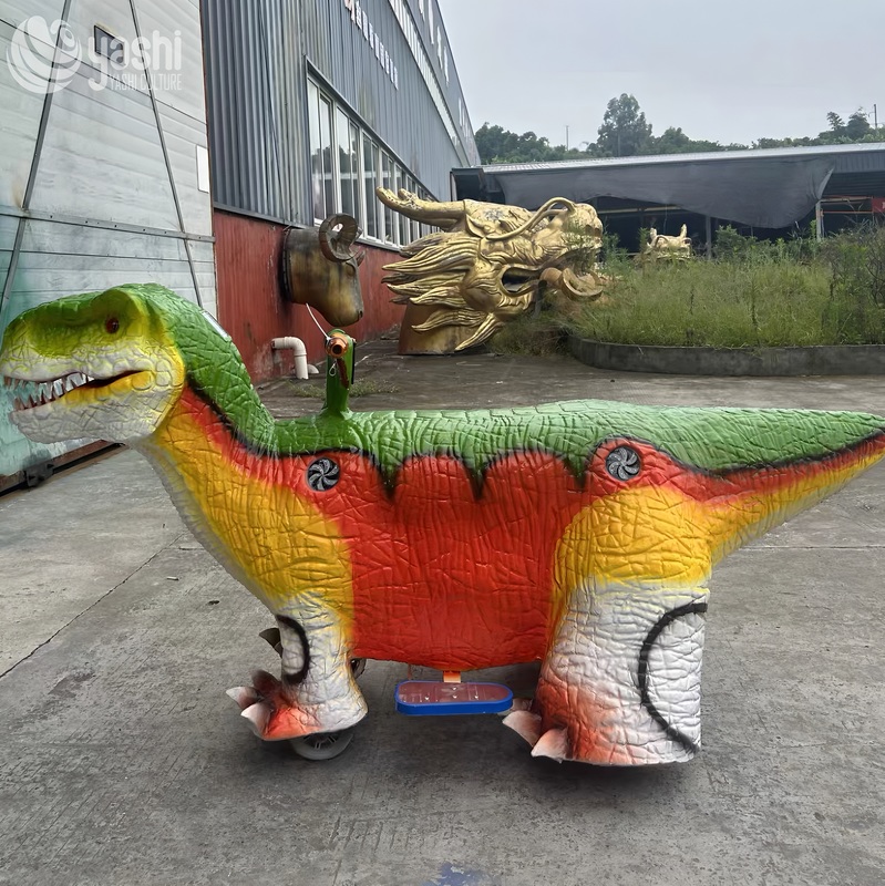 Xe điện khủng long da silicon cho trẻ em 5-10m dùng trong trung tâm thương mại