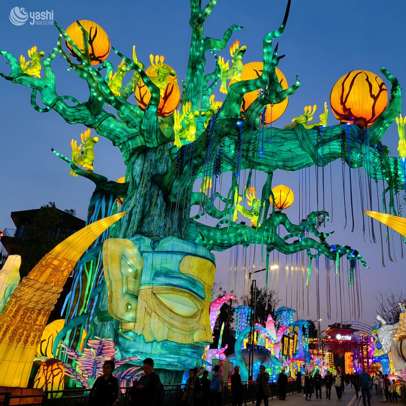 Outdoor Decorative Lantern Tunnel 110/220V for Lantern Festivals