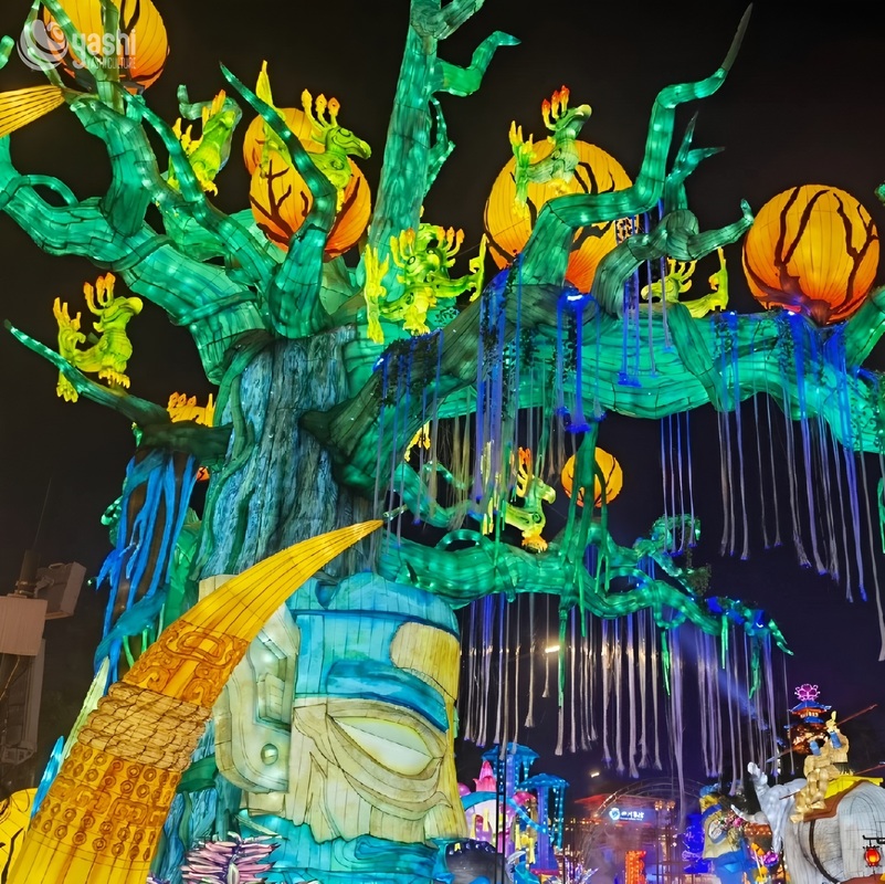 Outdoor Decorative Lantern Tunnel 110/220V for Lantern Festivals