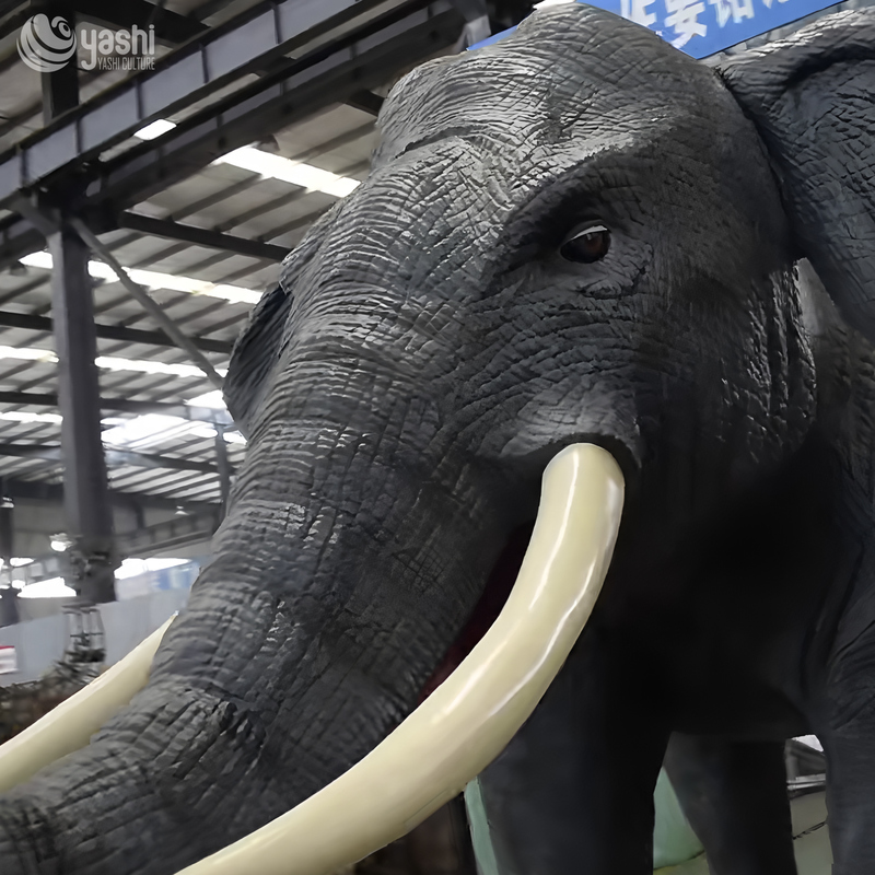 Realistic Large Animal Model Sculpture with Animation for Amusement Park Decoration
