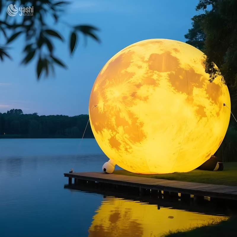 Наружное освещение Гигантские надувные лунные шары для праздничного украшения