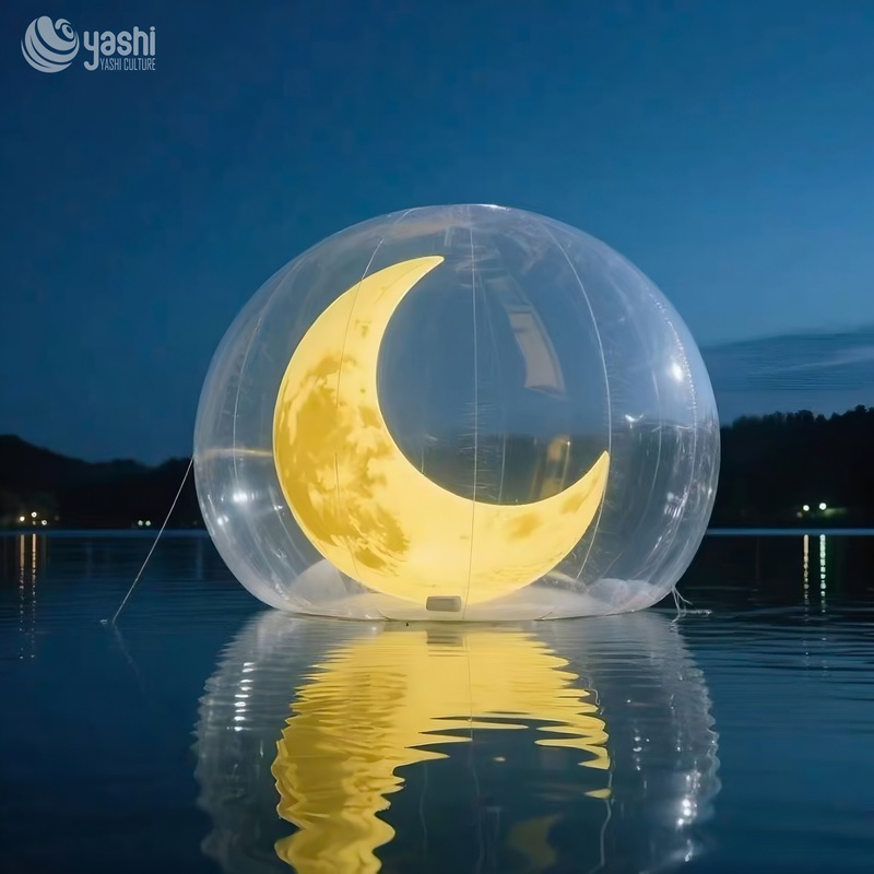Наружное освещение Гигантские надувные лунные шары для праздничного украшения