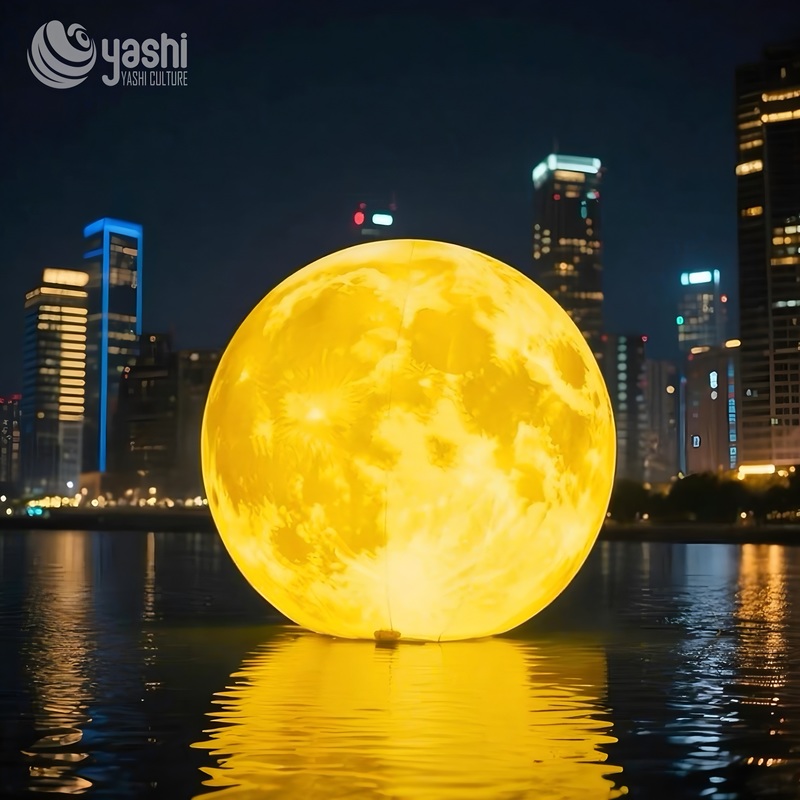 Наружное освещение Гигантские надувные лунные шары для праздничного украшения