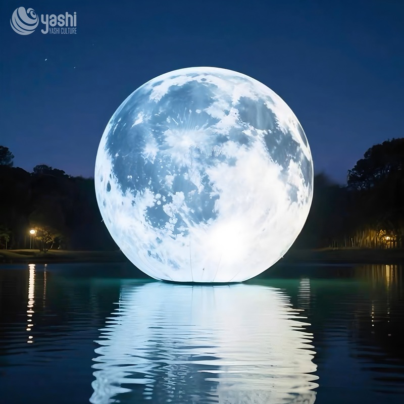 Наружное освещение Гигантские надувные лунные шары для праздничного украшения