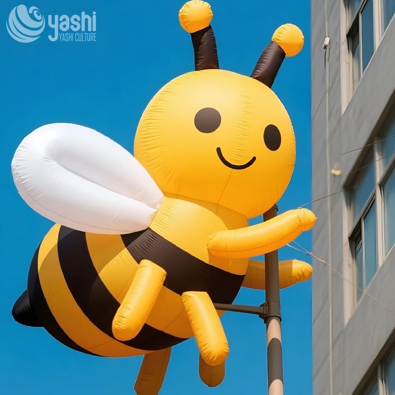 Искусственная мультфильм пчелиные надувные украшения для наружного садового декора