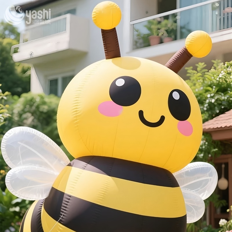 Искусственная мультфильм пчелиные надувные украшения для наружного садового декора