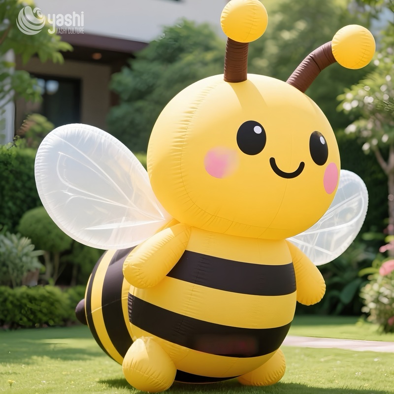 Искусственная мультфильм пчелиные надувные украшения для наружного садового декора