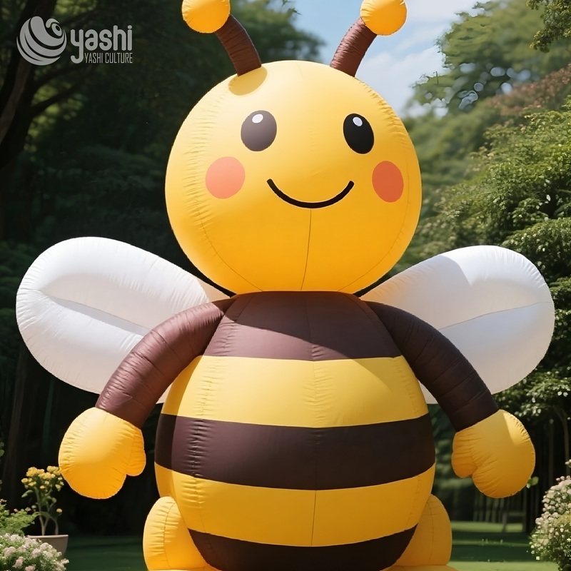 Искусственная мультфильм пчелиные надувные украшения для наружного садового декора