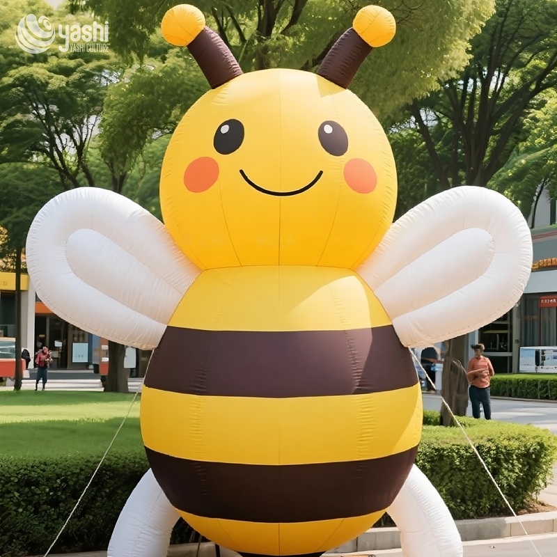Искусственная мультфильм пчелиные надувные украшения для наружного садового декора