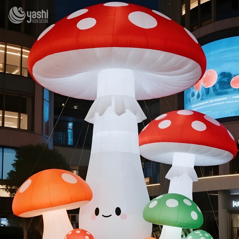 Красочный грибной воздушный шар, надувные украшения для парка развлечений на открытом воздухе