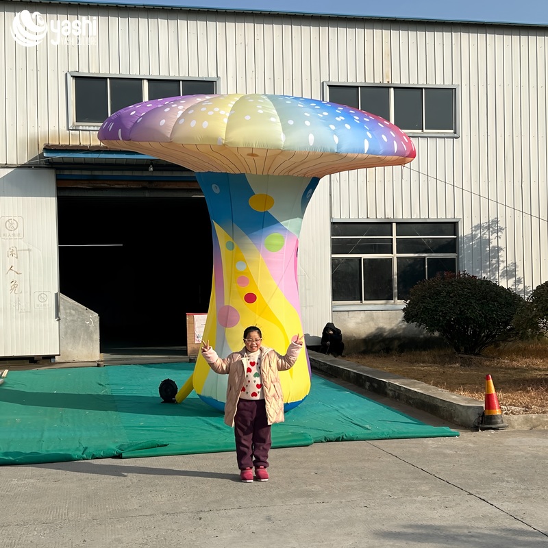 Красочный грибной воздушный шар, надувные украшения для парка развлечений на открытом воздухе