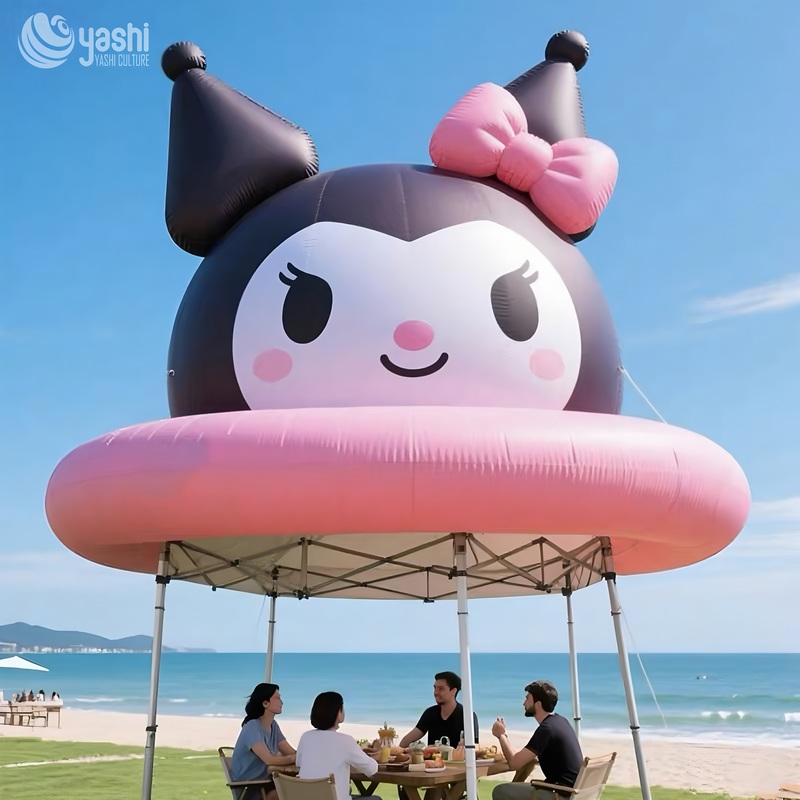 Outdoor Cartoon Hat Shape Inflatable Decorations for Beach Mall Decoration