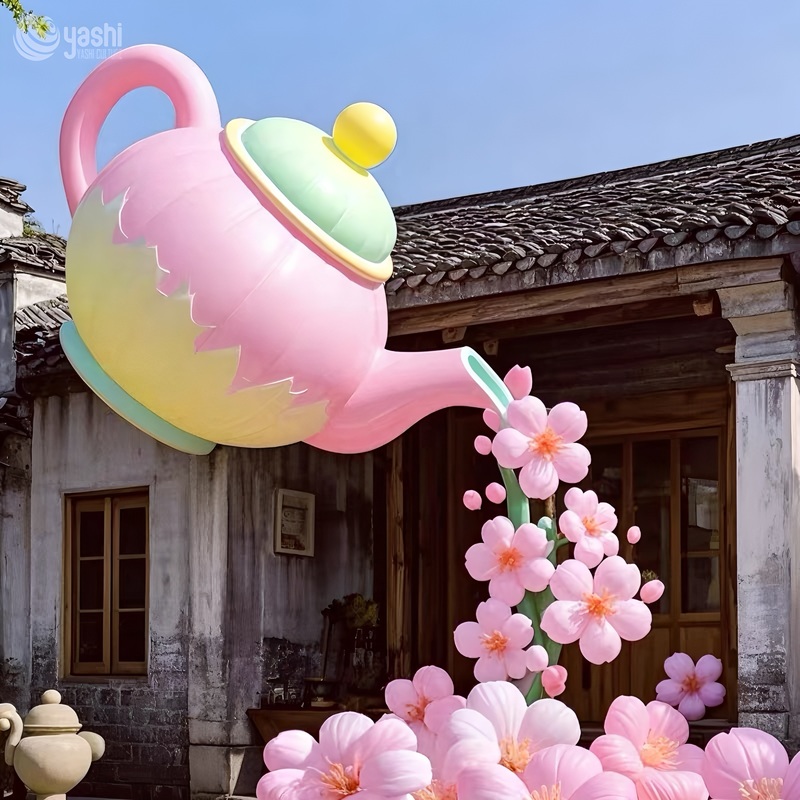 Lifelike Chinese Inflatable Balloon LED Lighting Devices for Outdoor Decoration