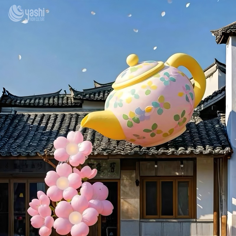 Lifelike Chinese Inflatable Balloon LED Lighting Devices for Outdoor Decoration