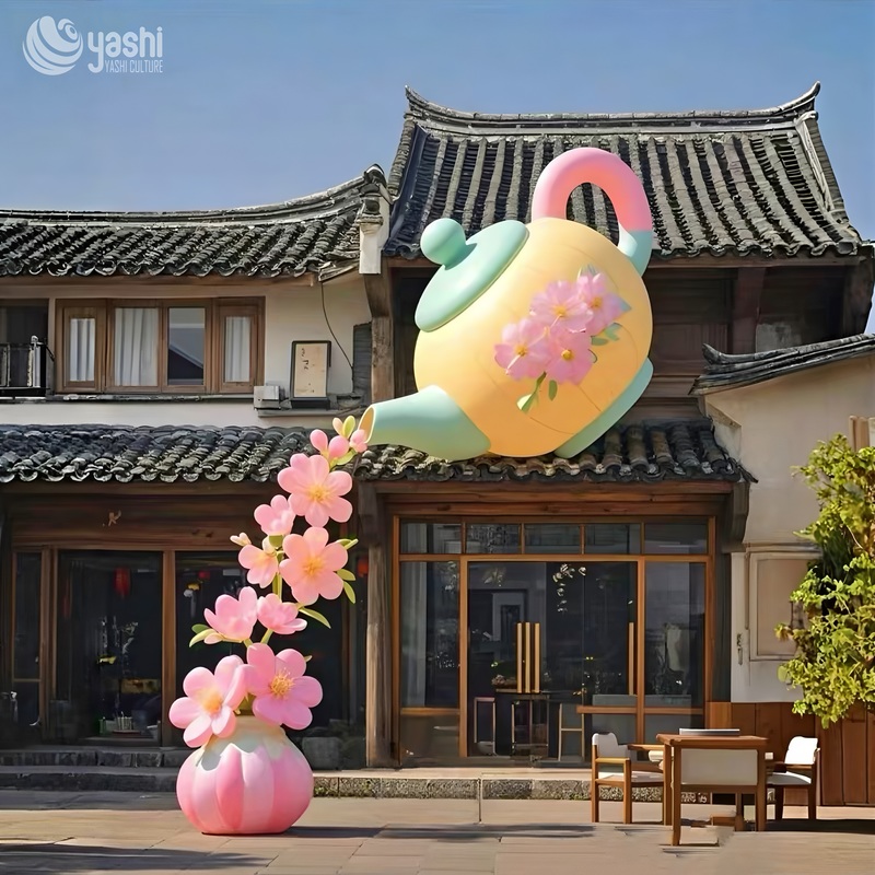 Lifelike Chinese Inflatable Balloon LED Lighting Devices for Outdoor Decoration