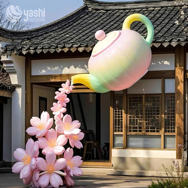 Lifelike Chinese Inflatable Balloon LED Lighting Devices for Outdoor Decoration